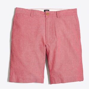 J.Crew | Men's 9” Chambray Gramercy Shorts | Red | 34w